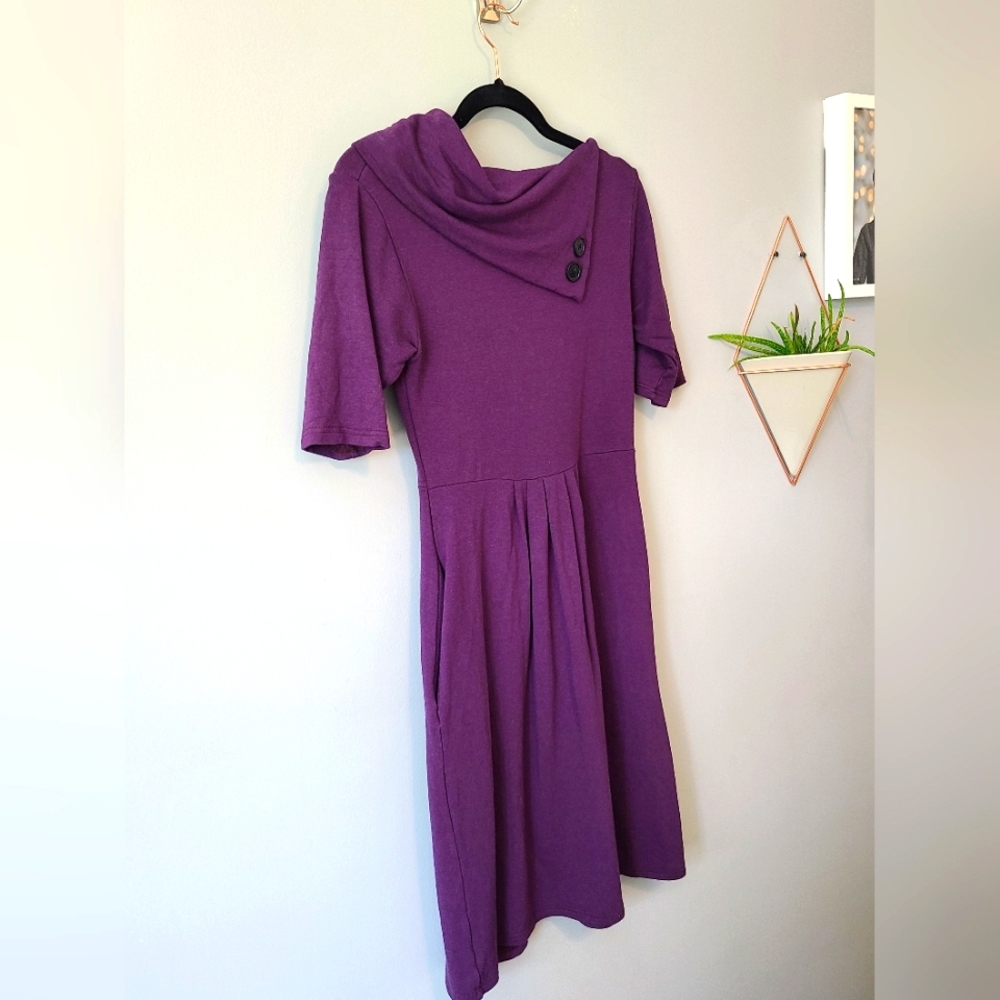 Buttercream Dulce Dress in Plum